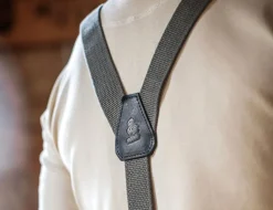 Black Leather Braces