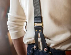 Black Leather Braces