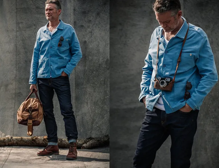 Blue Bolt Chore Jacket