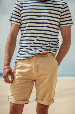 Breton Striped T Shirt Blue