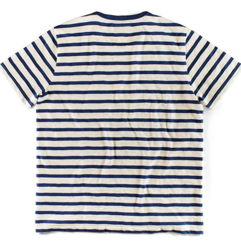 Breton Striped T Shirt Blue