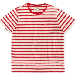 Breton Striped T Shirt Red