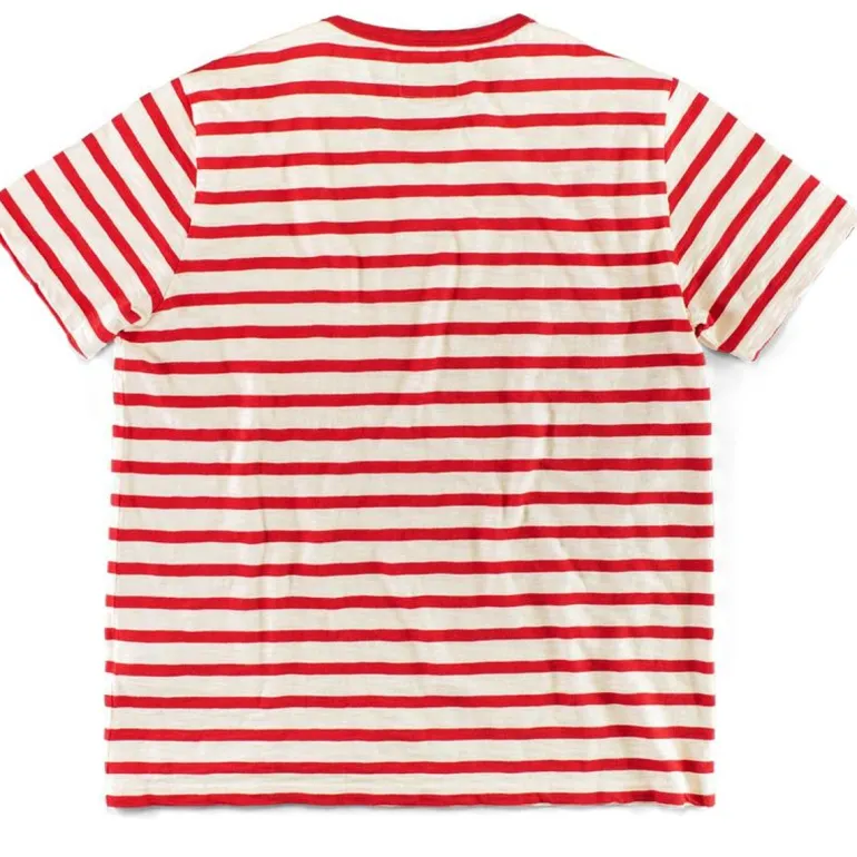 Breton Striped T Shirt Red