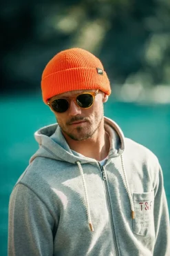 Bright Orange Atlantic Watch Cap / Beanie