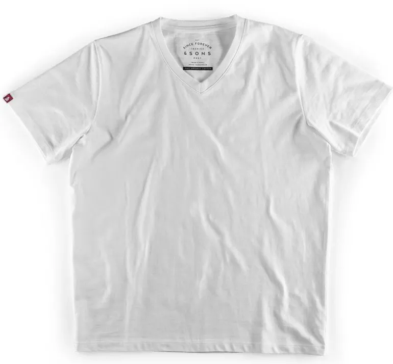 Classic White V-Neck T-Shirt