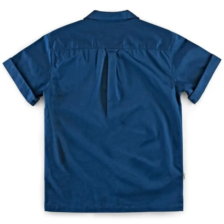 Club Shirt Koi Carp Embroidered Blue