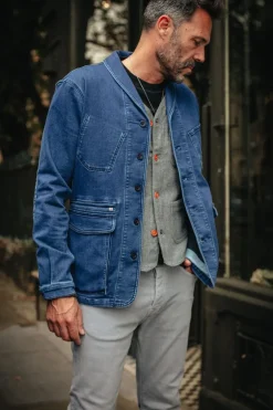Crafter Indigo Wash Chore Jacket