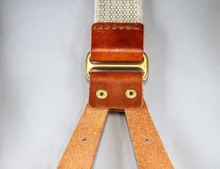 Cream Leather Braces