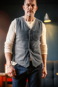 Grey Lincoln Waistcoat / Vest