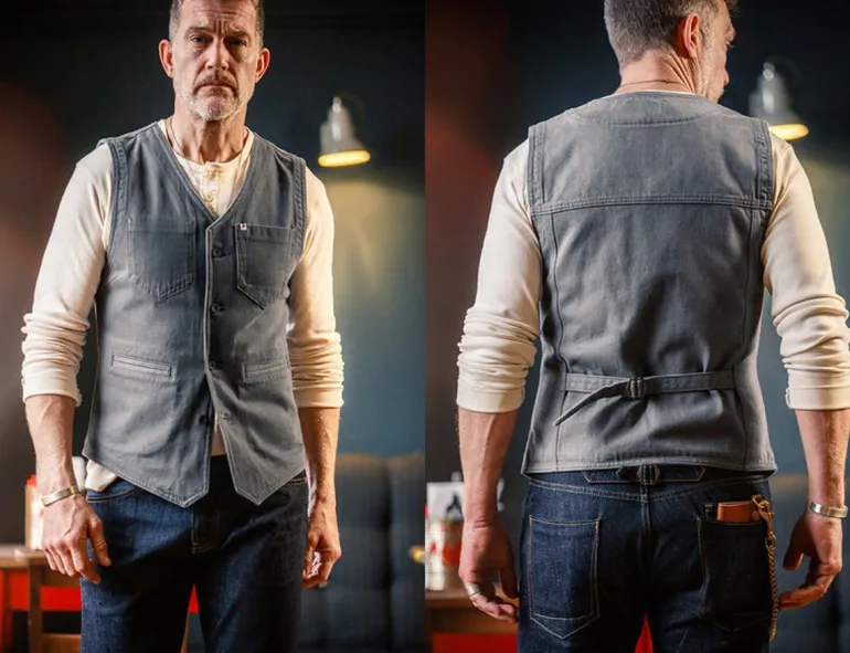 Grey Lincoln Waistcoat / Vest