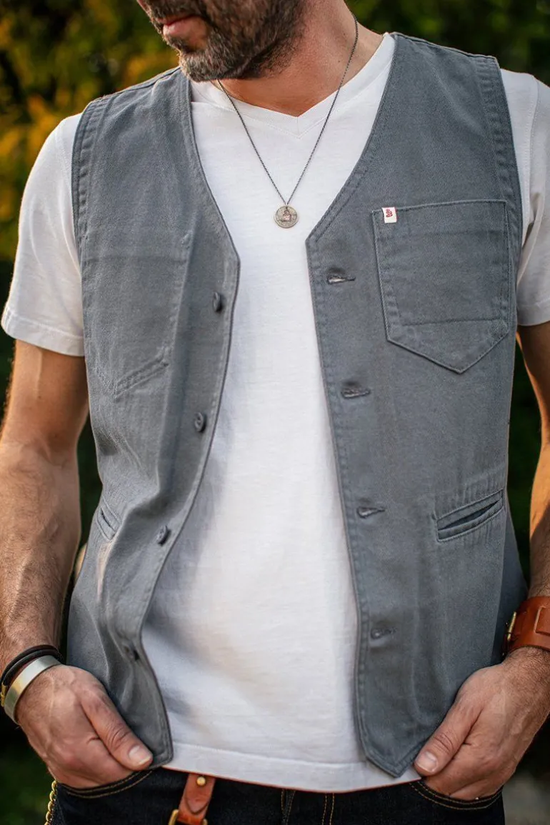 Grey Lincoln Waistcoat / Vest