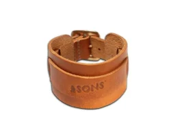 Leather Watch / Wrist Cuff Tan