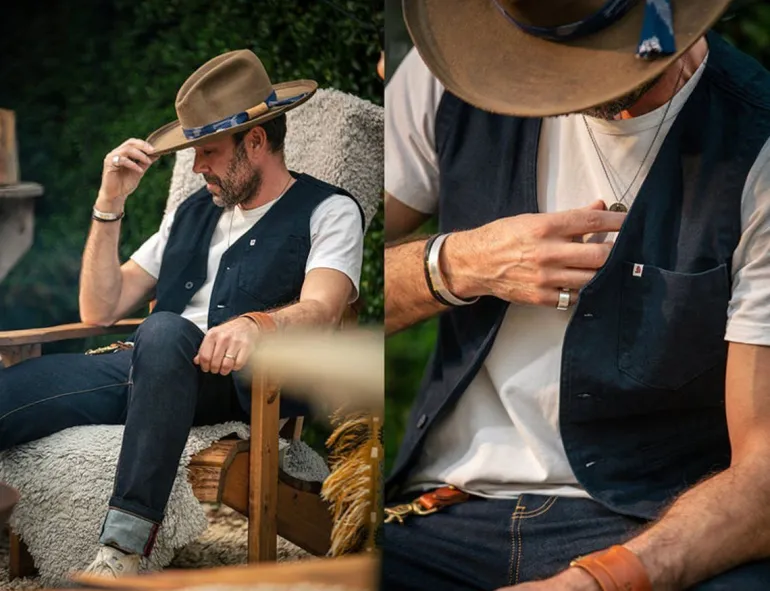 Navy Lincoln Waistcoat / Vest