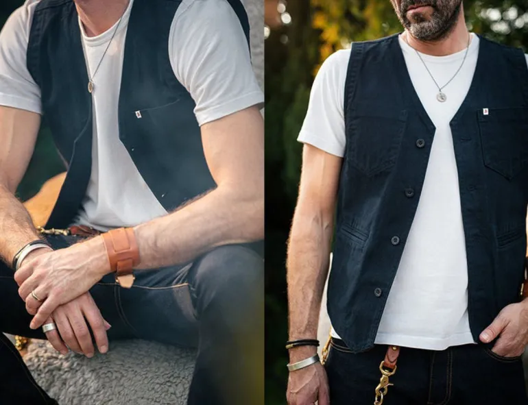Navy Lincoln Waistcoat / Vest