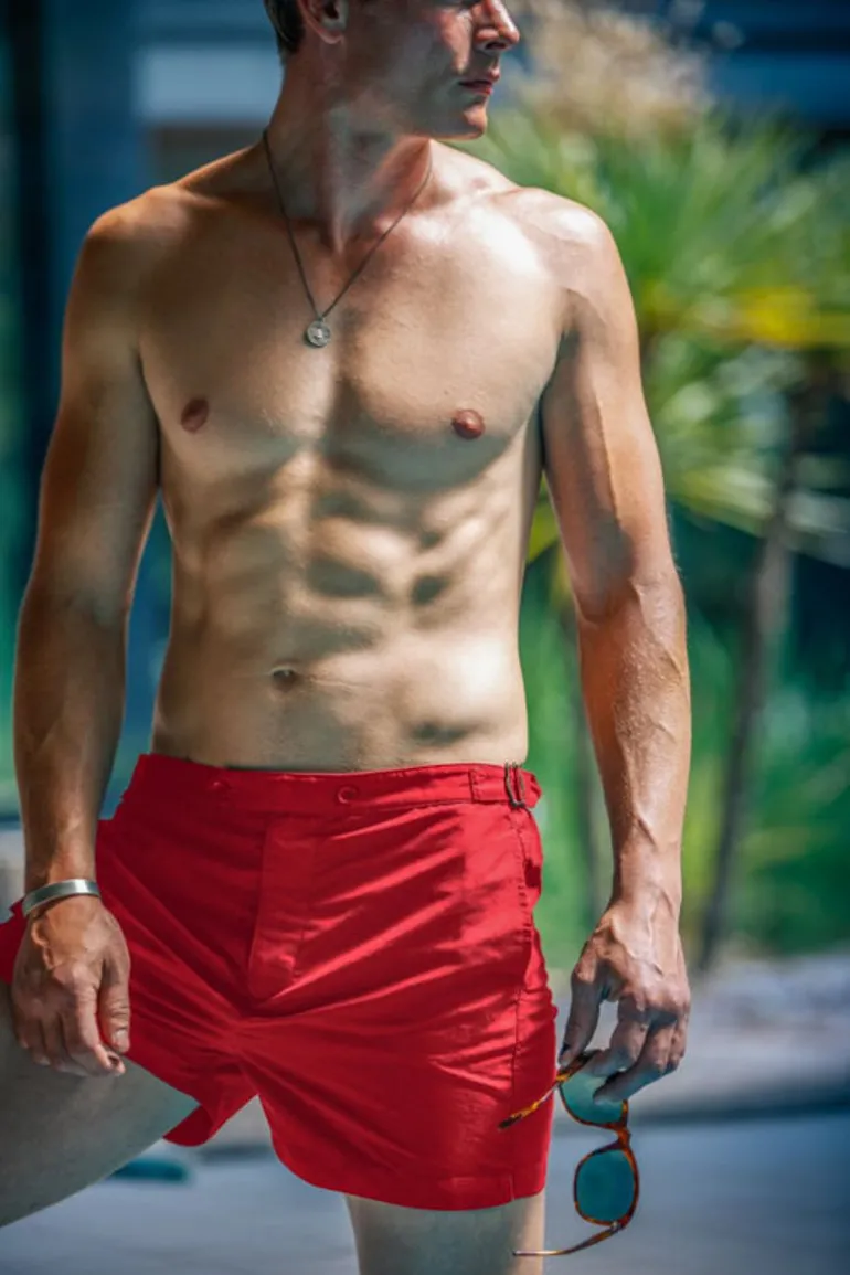 Newman Swim Shorts Vintage Red