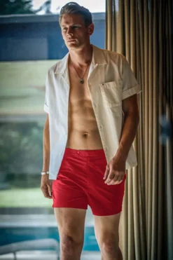 Newman Swim Shorts Vintage Red