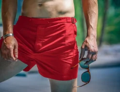 Newman Swim Shorts Vintage Red