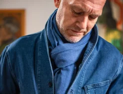 Outlaw Scarf Denim Blue
