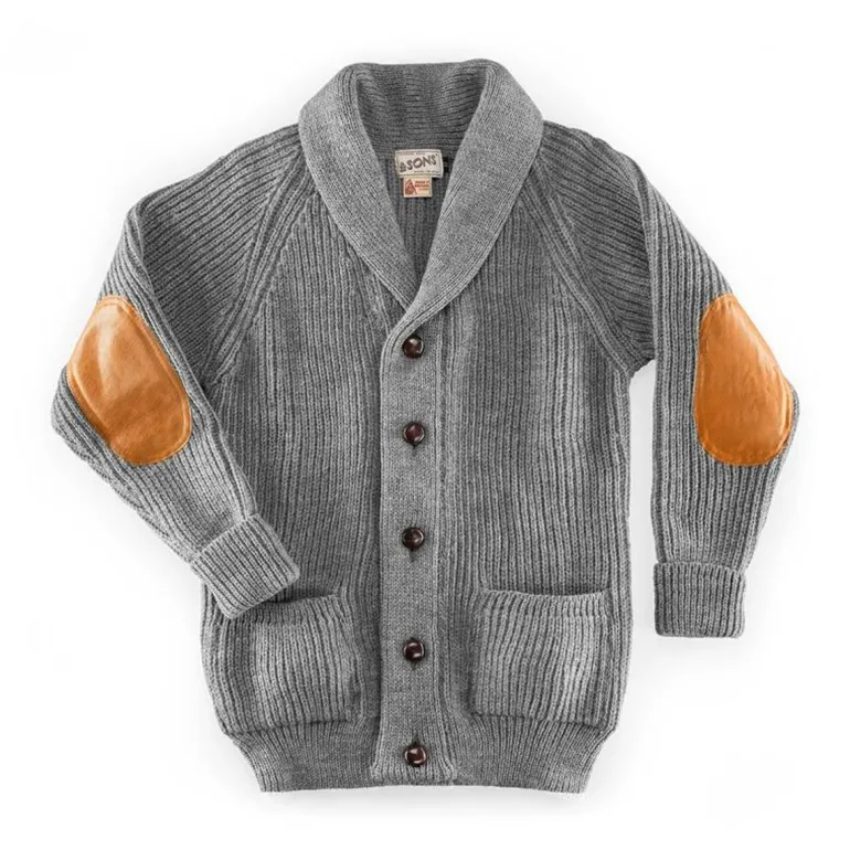 Pioneer British Wool Cardigan Grey