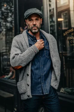 Pioneer British Wool Cardigan Grey