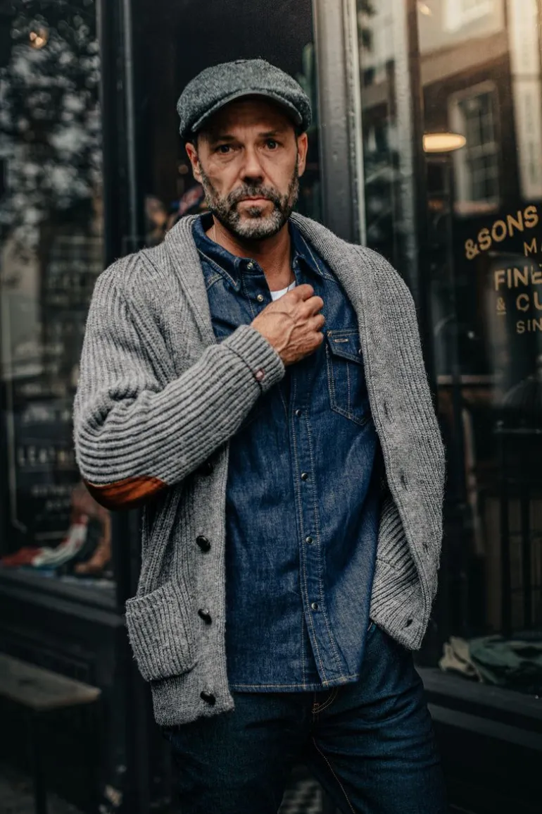 Pioneer British Wool Cardigan Grey