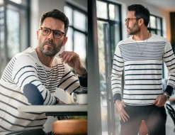 &Sons 21 Breton Long Sleeve Top