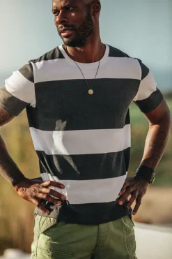 &Sons 75 T-Shirt Black Stripe