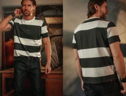 &Sons 75 T-Shirt Black Stripe