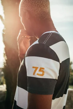 &Sons 75 T-Shirt Black Stripe