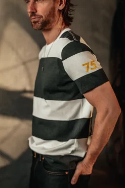 &Sons 75 T-Shirt Black Stripe