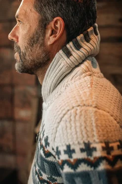 &Sons Alpine Cardigan Ecru