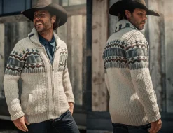 &Sons Alpine Cardigan Ecru