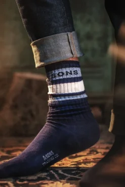 &Sons Baseline Socks Navy