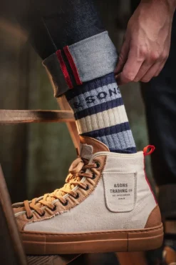 &Sons Baseline Socks Navy