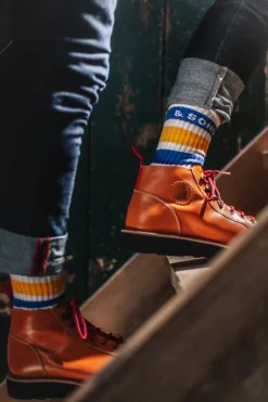 &Sons Baseline Socks White