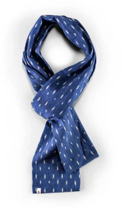 &Sons Blue Star Dot Scarf