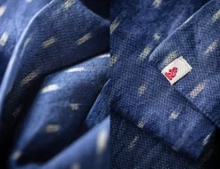 &Sons Blue Star Dot Scarf