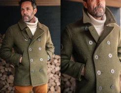 &Sons Boardwalk Peacoat Army Green
