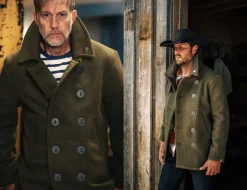 &Sons Boardwalk Peacoat Army Green