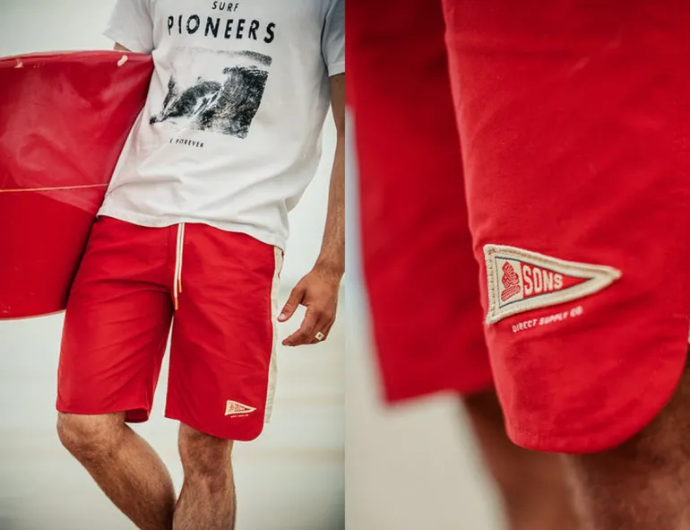 &Sons Bodhi Boardshorts Red