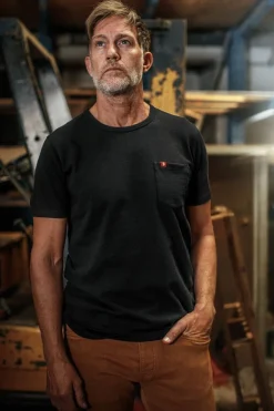 &Sons Boxer Pocket T-Shirt Black