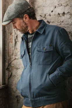 &Sons Cab Coat Churchill Blue