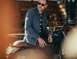 &Sons Cab Coat Churchill Blue