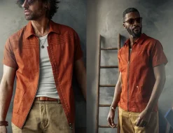&Sons Cabana Shirt Burnt Orange