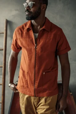 &Sons Cabana Shirt Burnt Orange