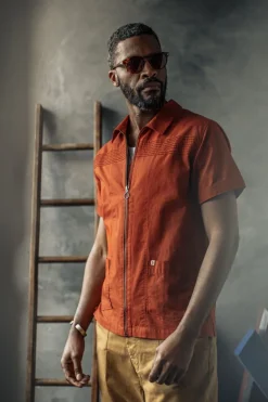 &Sons Cabana Shirt Burnt Orange