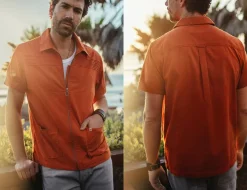 &Sons Cabana Shirt Burnt Orange