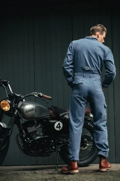 &Sons Churchill Coveralls Dark Denim