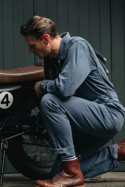 &Sons Churchill Coveralls Dark Denim