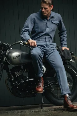 &Sons Churchill Coveralls Dark Denim